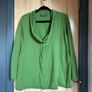 Eddie Bauer Vibrant Green Cowl Neck Sweater